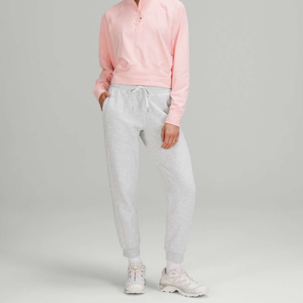 Lululemon Scuba High-Rise Jogger 7/8 Length, Heathered Core Ultra Light Grey, 8